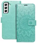 MEZZO mandala raamatut&uuml;&uuml;pi telefoni &uuml;mbris Samsung Galaxy A52 5G (A526) | A52 4G (A525) | A52s 5G (A528) roheline