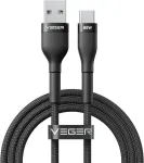 Veger AC04 andmeedastus- ja laadimiskaabel | USB-A kuni USB-C | 66W | 1.2m | must
