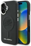 Karl Lagerfeld Initial & Metal Logo telefoni &uuml;mbris MagSafe toega iPhone 16 must