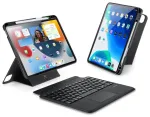 DUX DUCIS &uuml;mbris DK kokkupandav juhtmevaba klaviatuuriga iPad 4/5/6 / iPad Pro 11 (2018/2020/2021/2022) jaoks must