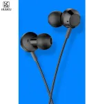 iKaku KSC-467 Universaalsed kerged HiFi In-Ear k&otilde;rvaklapid 3.5mm mikrofoniga 1.2m mustad