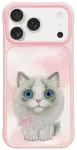 Nimmy Big Eyed Pet 2.0 Cat telefoni&uuml;mbris iPhone 17 jaoks, roosa