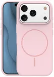 Silicone Thin Mag telefoni &uuml;mbris MagSafe toega iPhone 17 Pro Max roosa