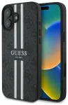 Guess GUHMP16SP4RPSK iPhone 16 6.1"       czarny|black hardcase 4G Printed Stripes MagSafe