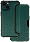 Razor Carbon raamatut&uuml;&uuml;pi telefoni &uuml;mbris iPhone 14 Plus roheline