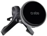 SBS magnetiline auto telefonihoidik ventilatsiooniavale 15W juhtmevaba laadimisega MagSafe &uuml;hilduv must