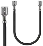Qoltec akukaabel, emane FASTON pistik 250 | 20 cm | Must