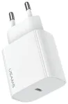 USAMS CC226TC01 reisilaadija | 20W | PD | USB-C | valge