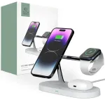 Tech-Protect A12 3-in-1 juhtmevaba laadija | Qi | &Uuml;hildub MagSafe'iga | valge