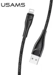USAMS SJ397USB01 andme- ja laadimiskaabel | USB-A kuni Lightning | 10W | 3m | must