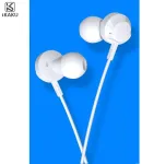 iKAKU KSC-467 universaalsed kerged HiFi In-Ear k&otilde;rvaklapid 3.5mm, mikrofoniga, 1.2m, valged