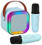 Riff K12 kaasaskantav BT karaoke s&uuml;steem 2 juhtmeta mikrofoniga sinine