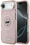 Karl Lagerfeld IML Choupette Head Logo telefoni &uuml;mbris MagSafe toega iPhone 17 Air roosa