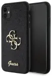 Guess GUHCN61HG4SGK iPhone 11 | Xr 6.1" czarny|black hardcase Glitter Script Big 4G