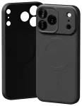 Mercury Semi-Silicone phone case with MagSafe support for iPhone 17 Pro Max black