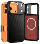 TECH-PROTECT KEVLAR ARAMID telefoni&uuml;mbris MagSafe toega Apple iPhone 17 Pro Max jaoks, must
