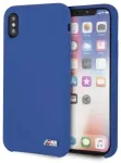 Etui hardcase BMW BMHCPXMSILNA iPhone X |Xs niebieski|navy Silicone M Collection