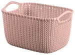 Korv Kootud S ristk&uuml;lik 8L 30x22x17cm roosa
