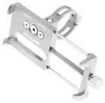 GUB bike holder for mobile phone G85 Aluminium silver