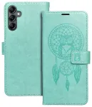 MEZZO dreamcatcher raamatut&uuml;&uuml;pi telefoni &uuml;mbris Samsung Galaxy A14 4G (A145) | A14 5G (A146) roheline