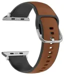 Beline nutikella rihm Apple Watch (42/44/45/49 mm) jaoks | tehisnahk | pruun/must