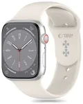 Tech-Protect nutikella rihm Apple Watch (38/40/41 mm) jaoks | silikoonist | beež
