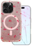 Cherry Mag Glitter telefoni &uuml;mbris MagSafe toega iPhone 14 Pro punane