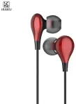 iKaku KSC-478 Universaalsed kerged HiFi in-ear k&otilde;rvaklapid 3.5mm mikrofoniga 1.2m Punased