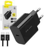Blavec BC-14 GaN4 reisilaadija | 30W | PD, QC, GaN, PPS | USB-C | USB-C kuni USB-C kaabliga komplektis | must