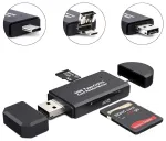 Fusion AK180 compact card reader SDHC | Micro SD | SDXC | TF | black