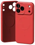 Mercury Semi-Silicone phone case with MagSafe support for iPhone 17 Pro Max red