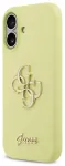 Guess Liquid Silicone &uuml;mbris telefonile iPhone 17 kollane