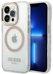 Guess GUHMP14LHTRMD iPhone 14 Pro 6,1" złoty|gold hard case Metal Outline Magsafe
