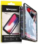 Wozinsky Full Magnetic Case Full Body Front and Back Cover with built-in glass for Samsung Galaxy A72 4G black-transparent