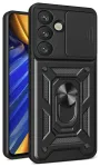 Hybrid Armor Camshield telefoni &uuml;mbris alusega Samsung Galaxy S25 (S931) must (kaamera kaitsega)