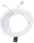 HD26 andmeedastus- ja laadimiskaabel | USB-C kuni USB-C | PD, QC 3.0 | 30W | 3m | valge