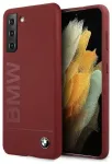 Originaalne BMW Hard Case Silicone Signature Logo BMHCS21MSLBLRE &uuml;mbris Samsung Galaxy S21 Plus jaoks, punane