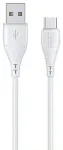 T-PHOX NATURE andmeedastus- ja laadimiskaabel | USB-A kuni USB-C | 15W | 1.2m | valge