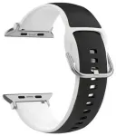 Beline Silico Leather nutikella rihm Apple Watch (42/44/45/49 mm) jaoks | tehisnahk | must/valge
