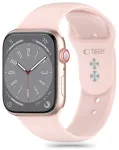 Tech-Protect nutikella rihm Apple Watch 4/5/6/7/8/9/SE (38/40/41 mm) jaoks | silikoonist | roosa