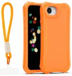 Safepop telefoni &uuml;mbris rihmaga iPhone 16e | iPhone 17e oranž