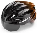 Rockbros jalgrattakiiver visiiriga, eemaldatavate UV-kaitseprillidega, unisex &ndash; must/pruun