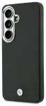 BMW Signature PU Leather Metal Logo telefoni &uuml;mbris MagSafe toega Samsung Galaxy S26 (S942) must