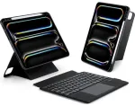 DUX DUCIS &uuml;mbris DK kokkupandav juhtmevaba klaviatuuriga iPad Pro 11 (2024) jaoks must