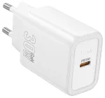 HOCO N62 reisilaadija | 30W | PD, QC | USB-C | valge