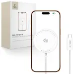 Tech-Protect A54 juhtmevaba laadija | Qi 2.2 | &Uuml;hildub MagSafe'iga | 25W | valge