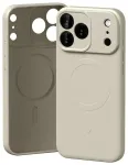 Mercury Semi-Silicone phone case with MagSafe support for iPhone 17 Pro Max gray
