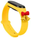 Xmas nutikella rihm Xiaomi Mi Band 3/4 jaoks | silikoonist | kollane