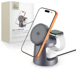 Tech-Protect QI2.2-25W-A48 3-in-1 juhtmevaba laadija | Qi 2.2 | &Uuml;hildub MagSafe'iga | 25W | hall