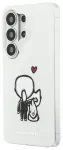 Karl Lagerfeld IML K&CH Back Logo Magnetic Case for iPhone Samsung Galaxy S26 Ultra Transparent